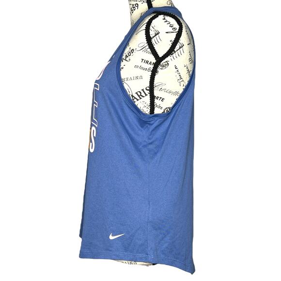 Nike MEDIUM Dry-Fit Warning Good Vibes Can Be Contagious Athletic Tank Top - Picture 3 of 11